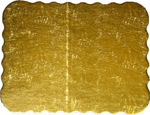 Gold Embossed Circles - 1/8 Sheet