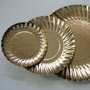 Swirl Gold Plates - 3-5/8