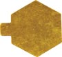 Mono Board - Hexagon - Gold Embossed