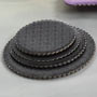 Black Scalloped Circles - 8