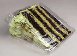Single Cake Slice Box Clear - Case