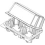 Clear Box - Tall/Large Cupcake 2 Ct-Case