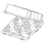 Clear Box-Tall/Lrge Cupcake 4 Ct-Case