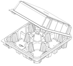 Doz Clear Box - Large Cupcake 4 Ct.