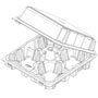 Doz Clear Box - Large Cupcake 4 Ct.