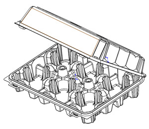 Clear Box-Tall/Lrge Cupcak-6ct-Case