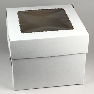 White Cake Boxes - 10