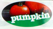 Flavor Label Roll - Pumpkin (1m)