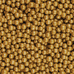 Gold 4mm Sugar Beads - 1 Lb.