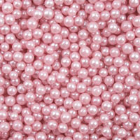 Pink Pearl 4mm Sugar Beads - 1 Lb.