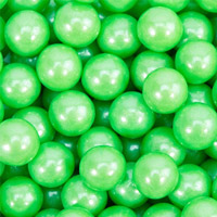 Lime Green Pearl 8mm Sugar Beads - 4 oz.
