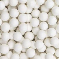 White 8mm Sugar Beads - 1 Lb.