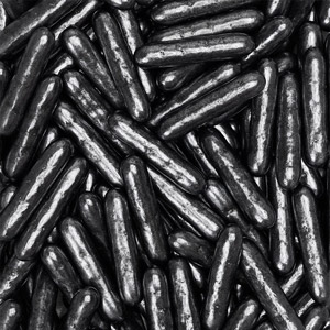 Black Pearl Sprinkle Rods - 1 Lb.