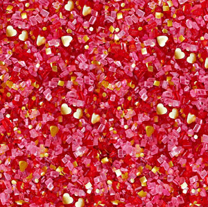 Special Valentine's Day Glittery Sugar - 16 oz.