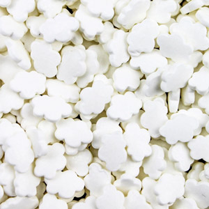 White Cloud Shaped Sprinkles - 4 oz.