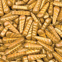 Gold Unicorn Horns Shaped Sprinkles - 4 oz.