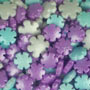 Snowflakes Asst. Colors Shaped Sprinkles - 4 oz.