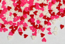Mini Heart Quins - Red/White/Pink - 5 lbs.