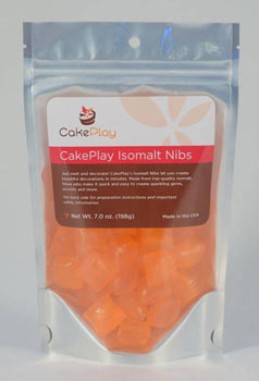 Isomalt Nibs - Orange