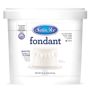 Satin Ice Fondant- White - 2 lb. Mini