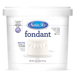 Satin Ice Rolled Fondant - 20 Lbs. -White