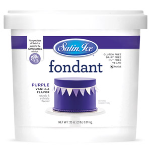 Satin Ice Fondant- Purple- 2 Lb.Mini