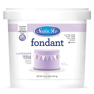 Satin Ice Fondant- Lavender-2 Lb.Mini