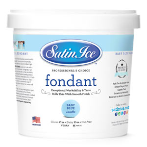 Satin Ice Fondant-Pastel Blue-2 Lb.Mini