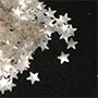 Edible Glitter Stars - Silver - 4.5 Grams