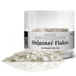 White Shimmer Flakes - 4 Gr.