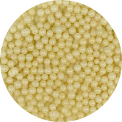 1 Lb - Sugar Pearls - Golden 4 mm