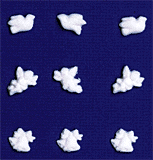 Mini White Charm Pop-Ons