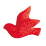 Small Doves-Paired-Red