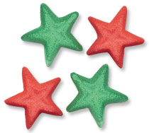 Christmas Stars - Red & Green