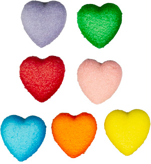 Mini Heart Pop-Ons - Assorted