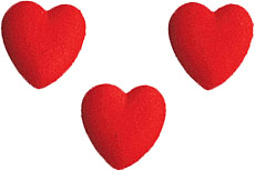 Hearts - Red