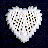 Lattice Heart - White