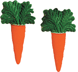 Carrot Sugar Pop-Ons - 3 1/4