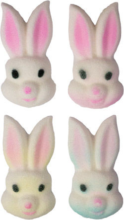 Pastel Bunny Faces - Ass't