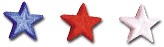 Patriotic Stars - Red, White & Blue