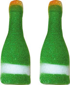 Champagne Bottle Sugar Pop-On