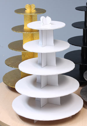 Gold Foil 5-Tier Cupcake Stand