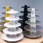 Silver Foil 5-Tier Cupcake Stand