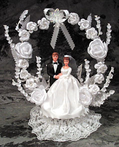 Be Mine! Cake Topper - Lace Dress