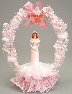 Sweet 16 W/Floral Spray