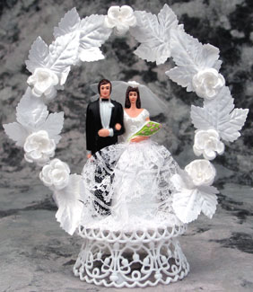 Bride W/Lace Dress Topper