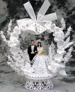 Bride W/Lace Dress Topper