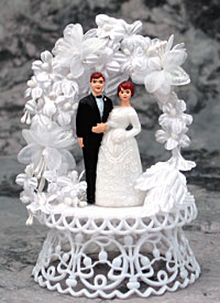 Mini Couple/Floral Spray Topper