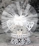 White Lace Bells Topper