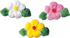 Leafed Flower Charms Sugars